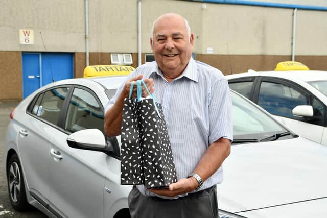 Tom Stirling is off the meter after 34 years of driving with Tartan Taxis
