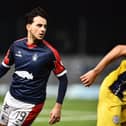 New Falkirk signing Ryan Shanley made his debut off the bench against Queen of the South on Saturday (Photo: Michael Gillen)