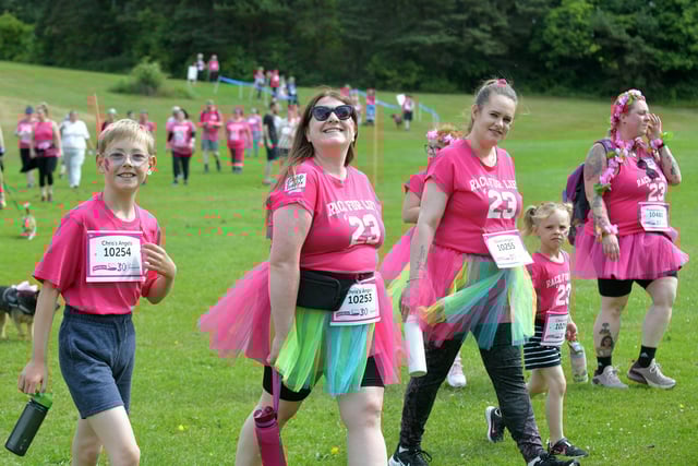 For some the fundraiser was a walk in the park.