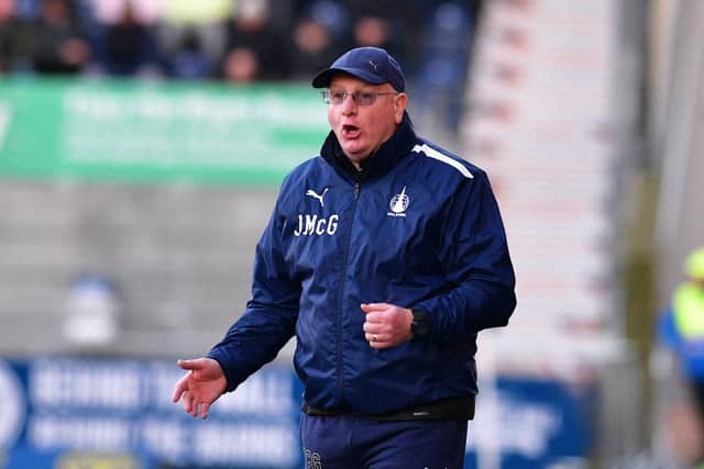 Falkirk manager John McGlynn says his side 'still have so much to play for' ahead of Saturday's trip to Alloa Athletic (Pictures by Michael Gillen)