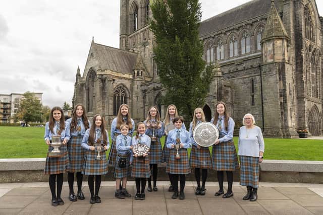 Falkirk Junior Gaelic Choir win the Coral Unison Learner U19 Choir at the Royal National Mod 2023. Pic: Peter Sandground