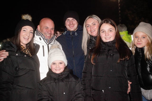 The Donegans and Ickies, from Tullibody, turned out to watch the display.