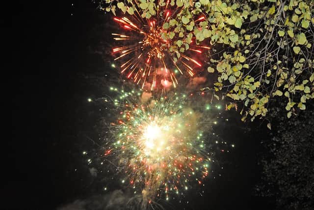 The annual fireworks display takes place in Callendar Park this Sunday, November 5. Pic: Michael Gillen