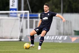 Falkirk captain Stephen McGinn in action (Photos: Michael Gillen)