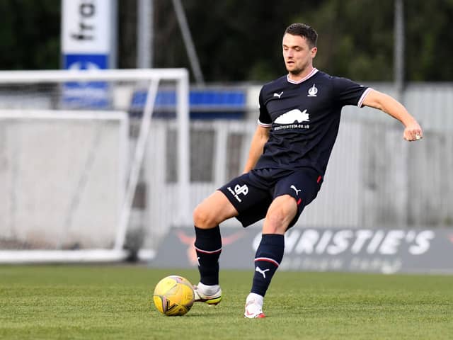 Falkirk captain Stephen McGinn in action (Photos: Michael Gillen)