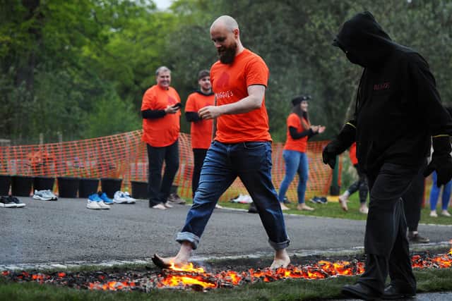 Maggie's Forth Valley's charity firewalk raised £5000