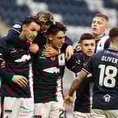 09-11-2024. Picture Michael Gillen. FALKIRK. Falkirk Stadium. Falkirk FC v Airdrieonians FC. Season 2024 - 2025. SPFL William Hill Championship. Match Day 13.