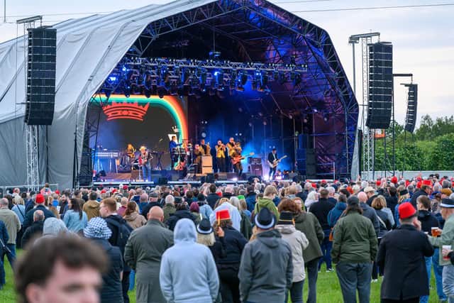 Music fans who bought tickets for three cancelled Kelpies Live concerts at the Helix say they are still waiting for refunds. (Pic: Michael Gillen)