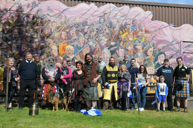 The mural was unveiled in its new home on Sunday.  (Pic: Michael Gillen)