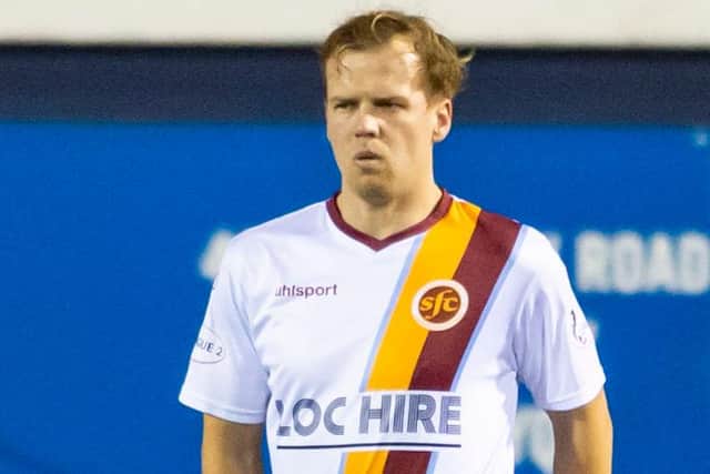 Jonathan Tiffoney during a pre-season friendly between Raith Rovers and Stenhousemuir at Stark's Park in Kirkcaldy last September (Photo: Mark Scates/SNS Group)
