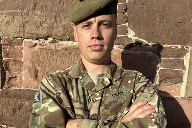 Corporal Christopher Dean, from Falkirk, features on the new series Soldier which airs its first episode on BBC One on Thursday, October 5. Pic: Contributed