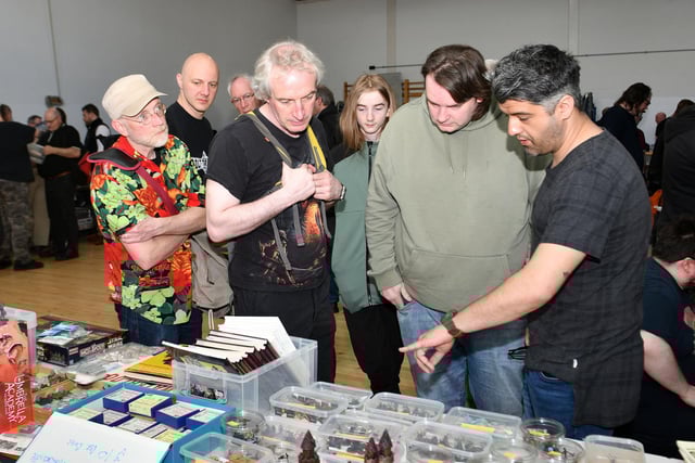 Hundreds of visitors attended the event throughout the day.