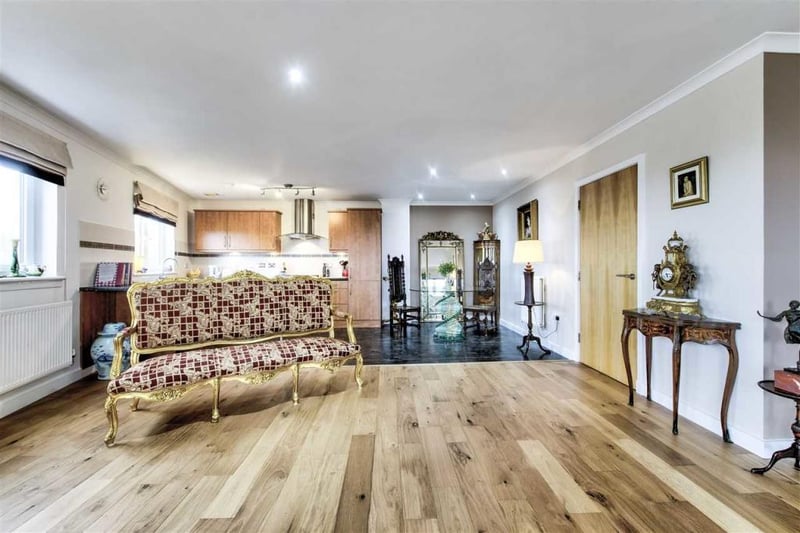 Open plan living area.