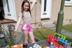 Isla France (11) created goods for her first stall in the Easter holidays.
