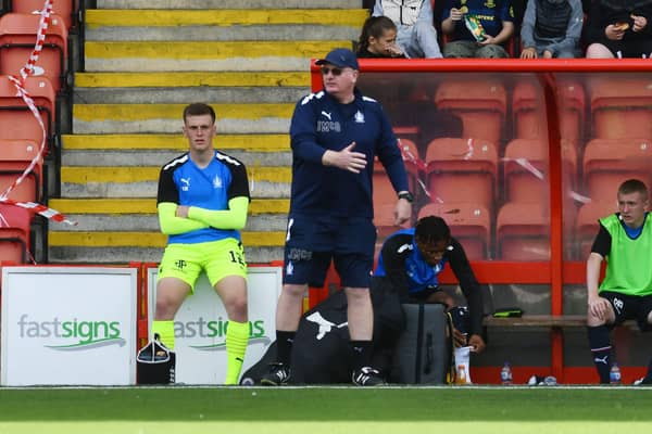 Falkirk boss John McGlynn on the touchline against Airdrieonians (Photos: Michael Gillen)