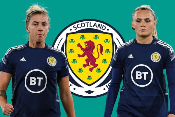 Falkirk and Rangers duo Nicola Docherty and Sam Kerr have been called into the latest Scotland squad (Pictures by SNS Group)