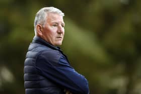 Bo’ness Athletic boss Willie Irvine on the touchline (Photo: Alan Murray)