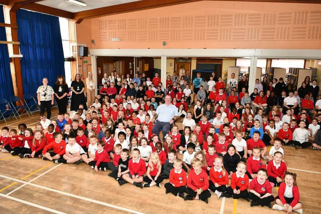 Robert Dick retires after 30 years as the janitor at Bowhouse Primary School (Picture: Michael Gillen, National World)
