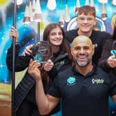 Owner Amrit Dhillon and some of the Candied crew, Ayaisha, Callan and Janelle, celebrate the double success at this year's Scottish Takeaway Awards
(Picture: Scott Louden, National World)