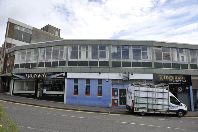 Falkirk High Street and Cockburn Street location is being considered for new Falkirk Council Headquarters and Arts Centre. (Pic: Michael Gillen)