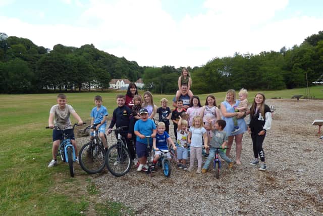 Young Westquarter residents can’t wait to see the new pump track in place
