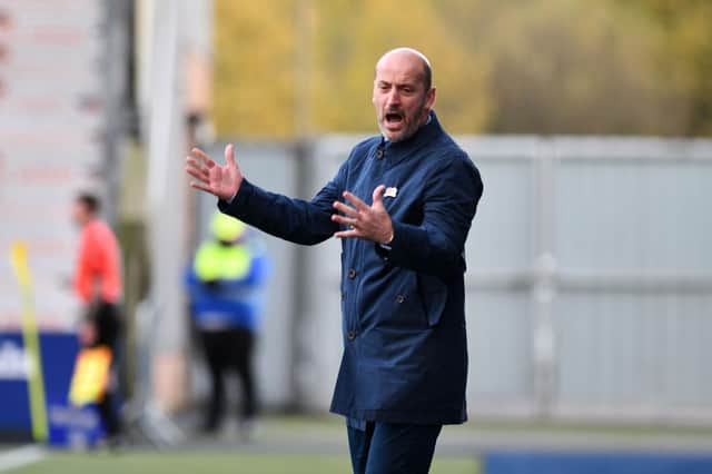 Paul Sheerin was angry that his team conceded a late equaliser (Pictures Michael Gillen)