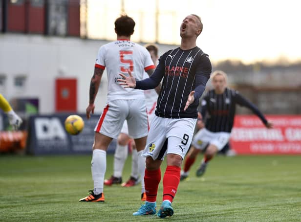 Leigh Griffiths spell at Falkirk was a largely frustrating one (Photos: Michael Gillen)