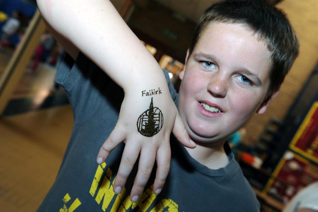 Scott Thomson 12 with Falkirk FC Henna Tattoo.