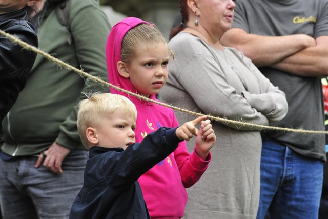 Lots to watch during the Battle of Falkirk commemoration for these two youngsters