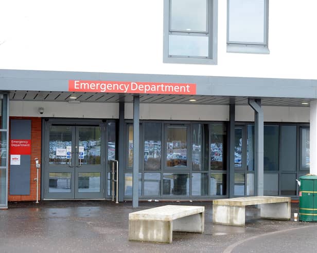 The HIS report noted how busy the Larbert A&E was. Pic: Michael Gillen