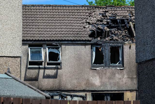 The properties sustained significant fire damage (Picture: Michael Gillen)