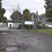The toilet block at the entrance to Camelon cemetery has been demolished. Pic: National World