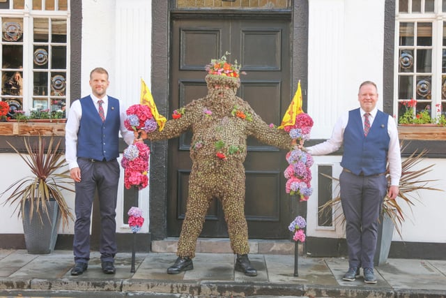 The Burryman Tour always kicks off at the Stag Head Hotel on the Friday of Fair Week.