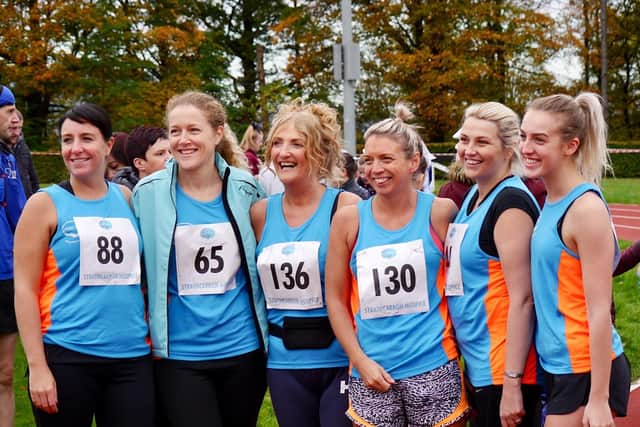 One of the team's at the last Strathcarron Hospice 10k which took place in grounds of Stirling University in 2019