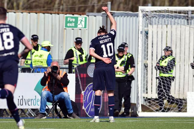 Aidan Nesbitt opened the scoring for Falkirk against Dunfermline