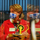 Michelle Thomson at the Falkirk East count (Pic: Michael Gillen)
