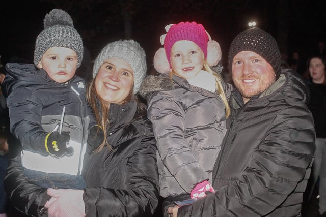 The Smith family - Nicola with Theo, 2, and Stuart with Myla, 5.