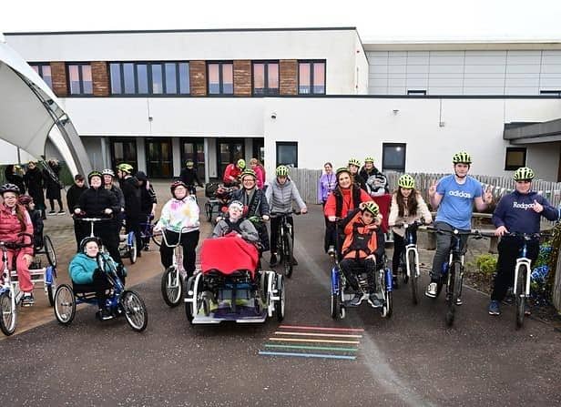 Carrongrange High School pupils gear up for their marathon challenge for the My Name'5 Doddie Foundation
(Picture: Submitted)