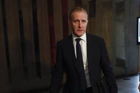 Health Secretary Michael Matheson leaves the Scottish Parliament chamber. Pic: J Mitchell/Getty Images