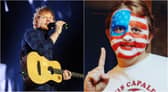Left, Ed Sheeran, and right, Lewis Capaldi.