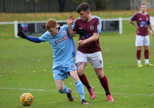 Whitehill Welfare and Camelon in action earlier in the season, which could now be declared null and void. Picture: Susie Raeburn