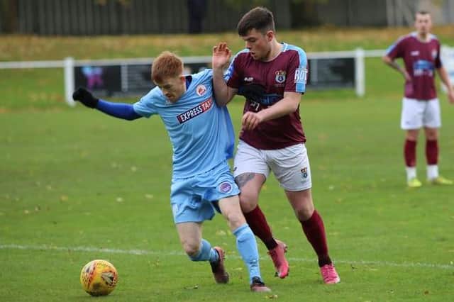 Whitehill Welfare and Camelon in action earlier in the season, which could now be declared null and void. Picture: Susie Raeburn