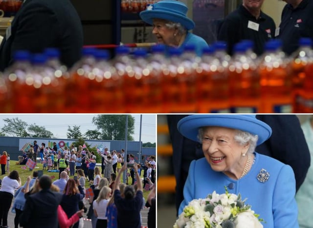 Irn-Bru: Seven pictures of The Queen's visit to Cumbernauld drinks factory with Duke of Cambridge on Scottish tour