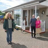 From left, Sarah Cameron, Avonbridge Community Association volunteer; Tom Wilson; Jean Wilson; Ruth Paulton Gliori, Avonbridge Community Association volunteer and Rebecca Paulton Gliori.