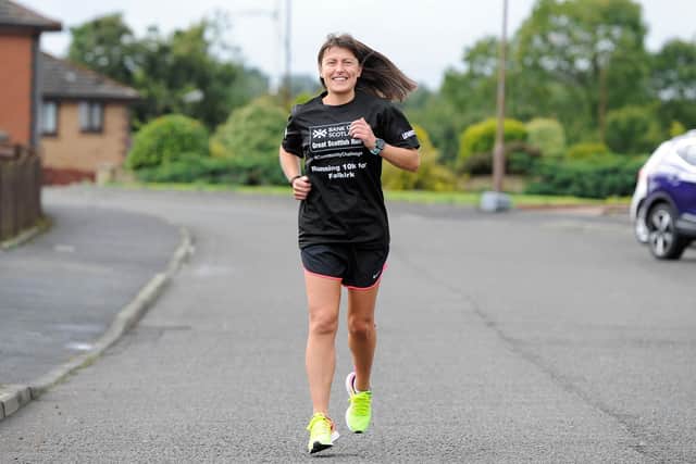 Aurel Lewis has previously taken part in the Great Scottish Run in support of the Sick Children's Hospital in Edinburgh and Glasgow. Picture: Michael Gillen.