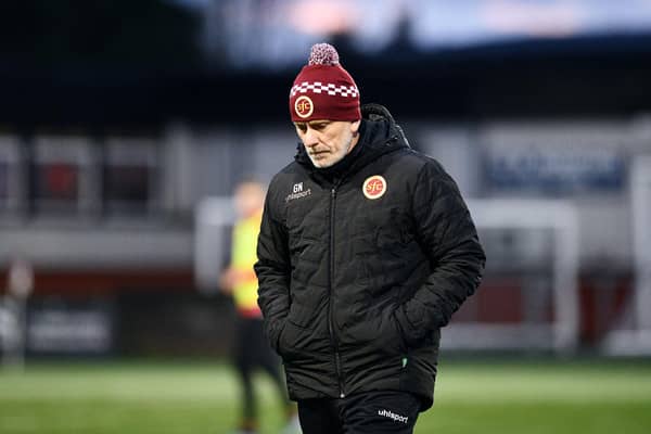 Frustrated Stenhousemuir boss Gary Naysmith (Photo: Michael Gillen)