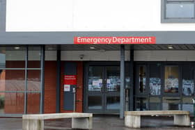 Only 43.5 per cent of patients attending A&E at Forth Valley Royal Hospital in the week ending December 31, 2023 were treated, admitted or discharged within the target four hour time frame.  (Pic: Michael Gillen)