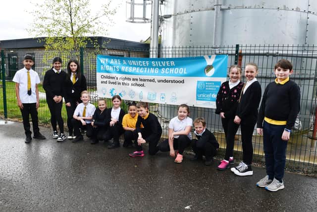 Silver Rights Respecting School UNICEF School Rights Awards: Carronshore Primary prepare to go for gold