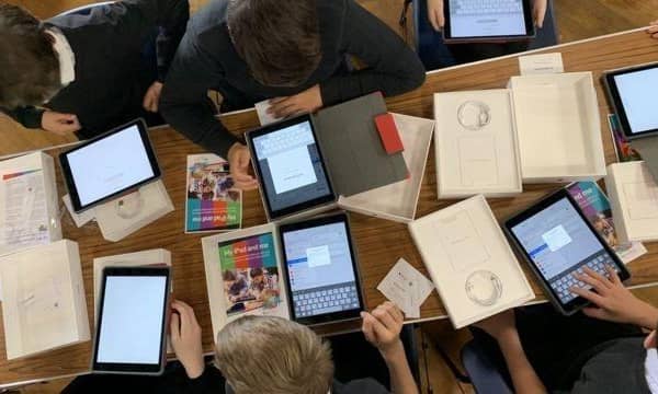 Pupils are benefiting from being given iPads in school. Pic: Contributed