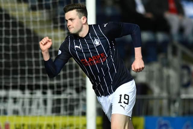 Anton Dowds scored 11 goals in 38 appearances for Falkirk between 2020 and 2022